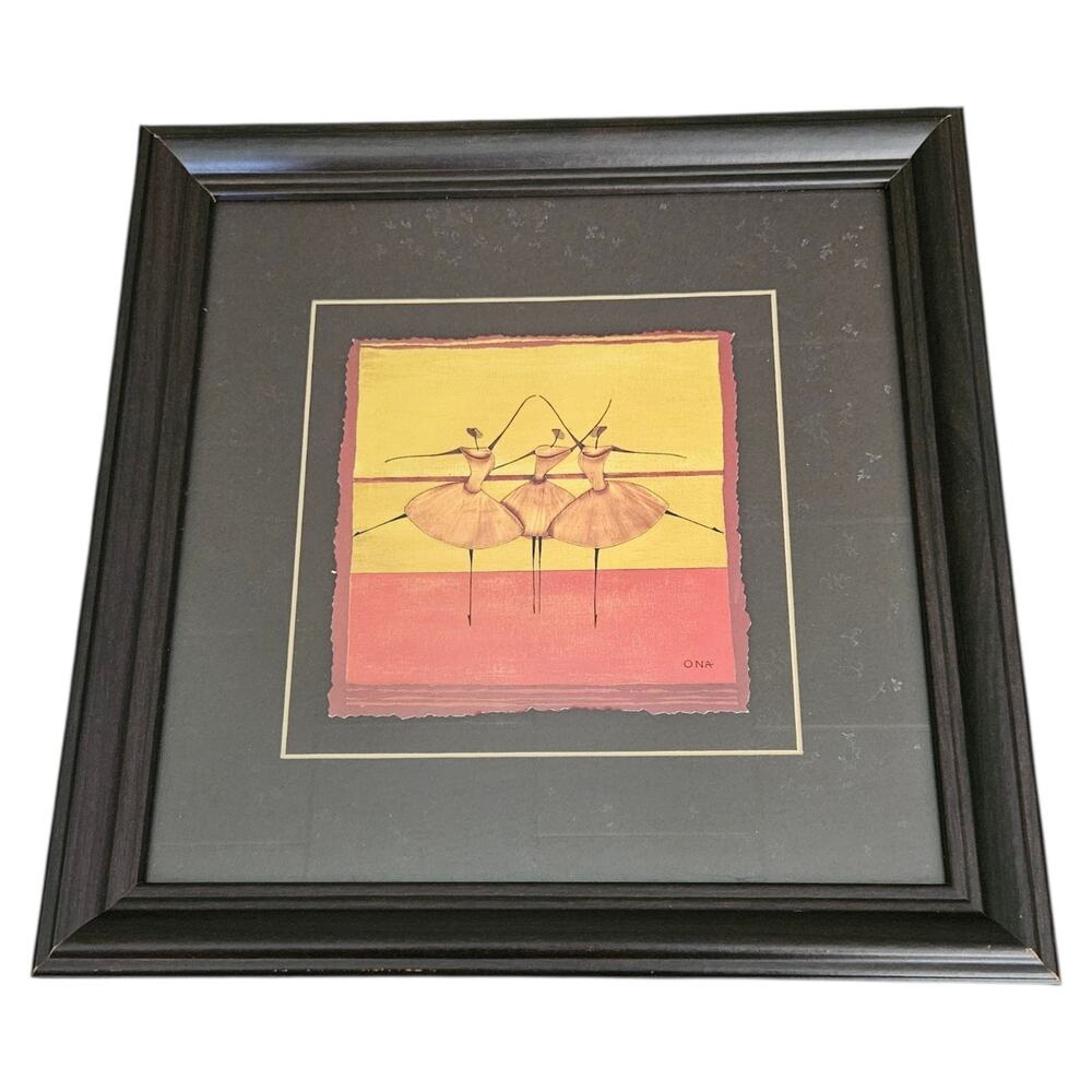 ONA Ballerina Ballerines Ensemble Framed Art Print Black Frame 2004